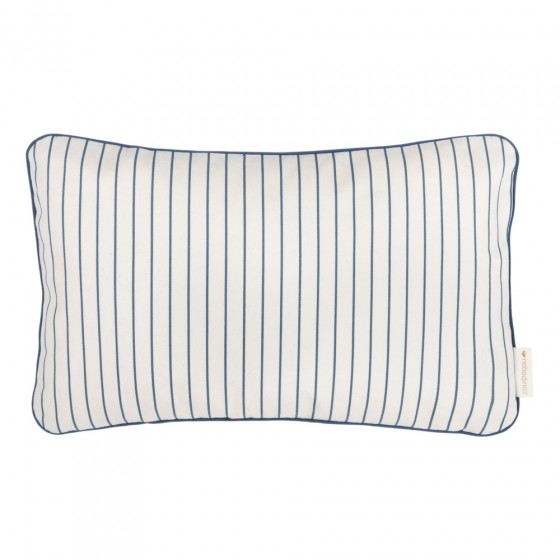 Coussin Jazz - 45 x 30 cm - Blue Thin Stripes & Natural