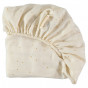 Drap-housse couffin Melody 40 x 80 cm - Honey sweet dots natural