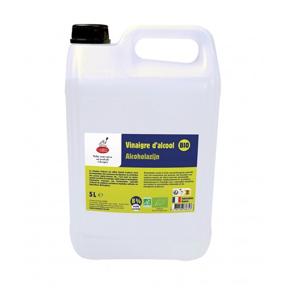 Vinaigre d'alcool bio - 5 L Vinaigre d'alcool bio - 5 L