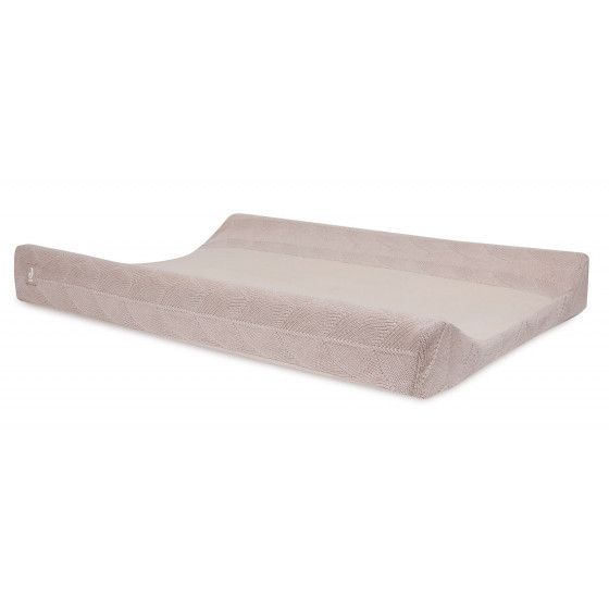 Housse matelas à langer Shell Knit - Wild Rose - GOTS - 50x70cm