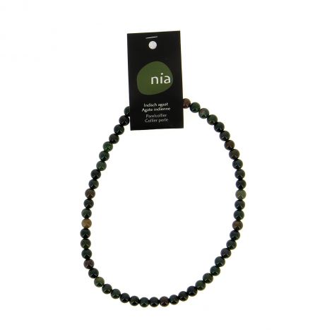 Collier perle 40 cm Agate Indienne