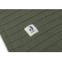 Couverture Berceau Pure Knit Velvet - Leaf Green GOTS - 75x100cm