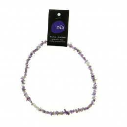 Collier baroque 45 cm Améthyste