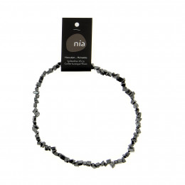 Collier baroque 45 cm Hematite