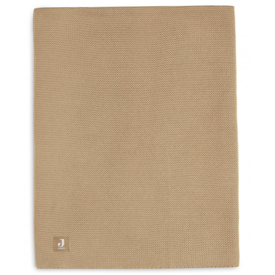 Couverture Berceau Basic Knit - Biscuit - 75 x 100 cm