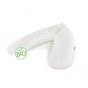 Theraline - Coussin d'allaitement avec housse en coton bio - blanc