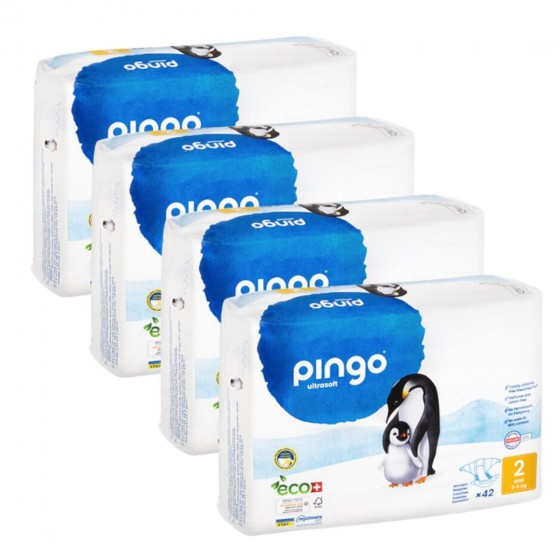 4 X Couches / langes écologiques T2 mini 3-6kg 4 X Couches / langes écologiques T2 mini 3-6kg