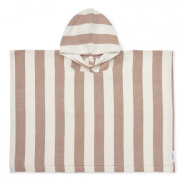 Poncho de bain Roomie Y&D Stripe Tuscany rose & Creme de la creme - Liewood