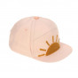 Casquette visière plate - soleil, rose clair