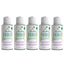 Eau nettoyante bébé BIO format voyage 5 x 100 ml - BEBIO