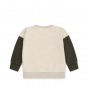 Sweat Lou à sequins - Blanc cassé chiné Dino - 2 ans - Konges Sløjd