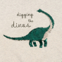 Sweat Lou à sequins - Blanc cassé chiné Dino - 4 ans - Konges Sløjd