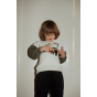 Sweat Lou à sequins - Blanc cassé chiné Dino - 7-8 ans - Konges Sløjd