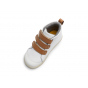 Chaussures Bobux I Walk - Hi Court White + Caramel