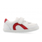 Chaussures Bobux Step Up - Comet White + Red