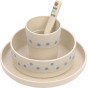 Set repas Happy Rascals - Smile sky blue (assiette, bol, tasse, cuillère) - Laessig