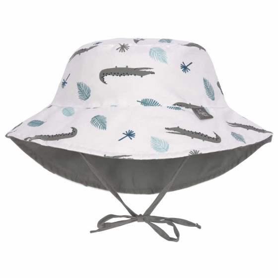 Chapeau de soleil réversible anti-UV - Crocodile white Chapeau de soleil réversible anti-UV - Crocodile white