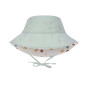 Chapeau de soleil réversible anti-UV - Spotted white