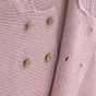 Gilet à capuche en tricot - Garden Explorer - Rose pâle