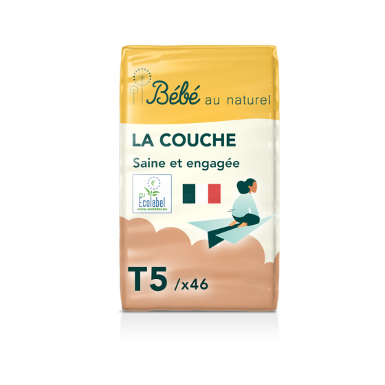Bébé au naturel - Couches Pack Eco Taille 5 / 11-25 kg / 46 couches