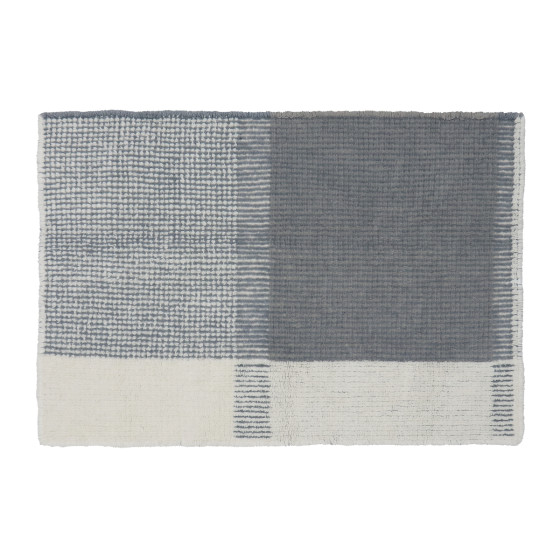 Tapis en laine lavable - Kaia Smoke Blue