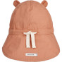 Casquette protège nuque réversible Gorm Y/D Stripe Tuscany rose / Sandy - Liewood