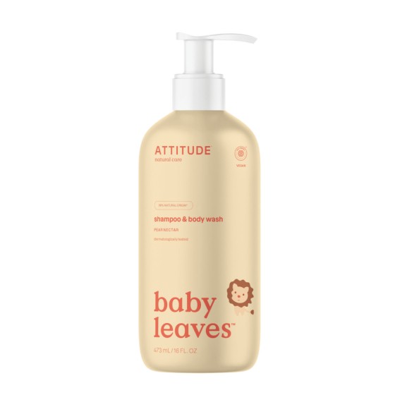 Shampooing gel nettoyant 2 en 1 - nectar de poire - baby leaves - 473 ml Shampooing gel nettoyant 2 en 1 - nectar de poire - baby leaves - 473 ml