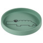 Assiette silicone - Croco green