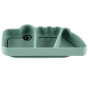 Assiette silicone Stick & Stay - Croco green