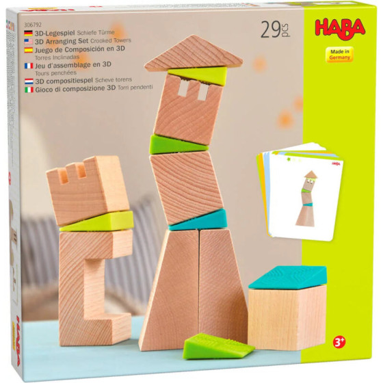 Jeu d?assemblage en 3D - Tours penchées - Haba