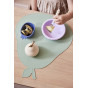 Assiette et bol en silicone - Light rubber/Lavender