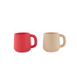 Set de 2 tasses - Cherry red/Vanilla