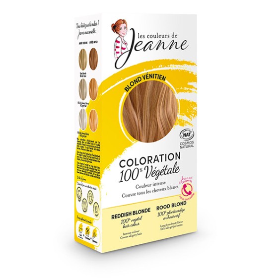 Coloration 100% végétale - blond vénitien - 2 x 50 g - Les couleurs de Jeanne Coloration 100% végétale - blond vénitien - 2 x 50 g - Les couleurs de Jeanne