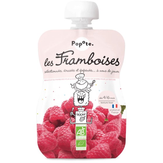 Gourde framboise 120g - Popote