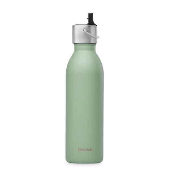 Bouteille isotherme ACTIVE avec bouchon Sport - Matt - Vert tilleul - 600ml - Qwetch Bouteille isotherme ACTIVE avec bouchon Sport - Matt - Vert tilleul - 600ml - Qwetch