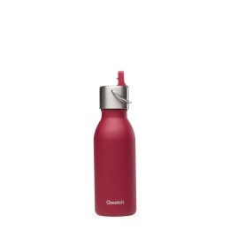 Bouteille isotherme inox - Kids - Matt - Grenat - 350ml - Qwetch