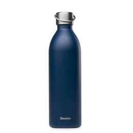 Bouteille isotherme ACTIVE - Matt - Bleu marine - 1L  - Qwetch