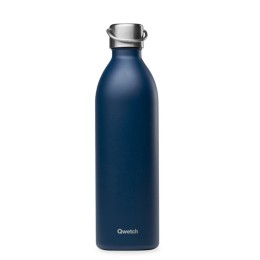 Bouteille isotherme ACTIVE - Matt - Bleu marine - 1L  - Qwetch