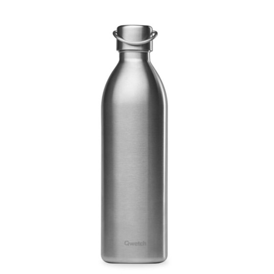 Bouteille isotherme ACTIVE - Inox brossé - 1L - Qwetch Bouteille isotherme ACTIVE - Inox brossé - 1L - Qwetch