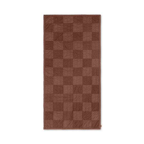 Couverture matelassée Duo - Red Brown Tonal Couverture matelassée Duo - Red Brown Tonal