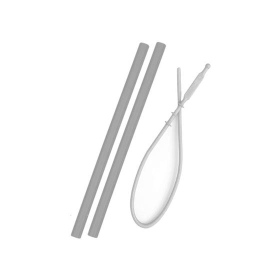 Set de 2 pailles et brosse - Grey Set de 2 pailles et brosse - Grey