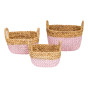 Set de 3 paniers Ty pink