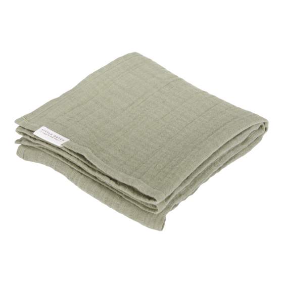 Maxi-lange swaddle 120 x 120 mousseline Olive