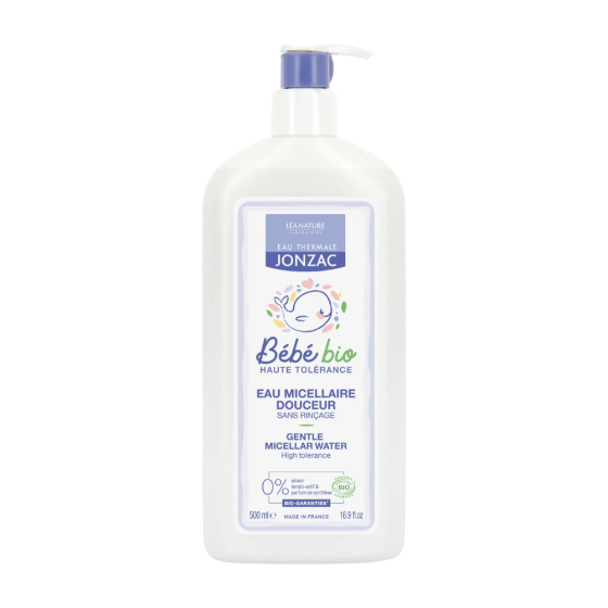 Eau micellaire douceur sans rinçage BIO Bébé 500 ml - Jonzac