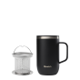 Mug isotherme inox Matt Noir 470ml - Qwetch