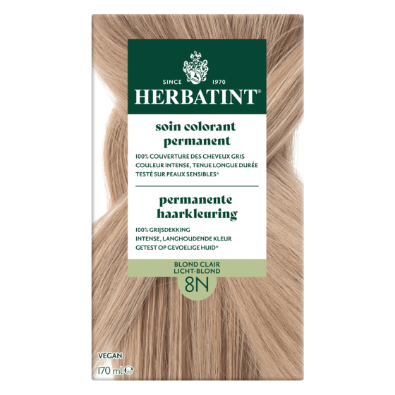 Coloration végétale 8N blond clair - Herbatint