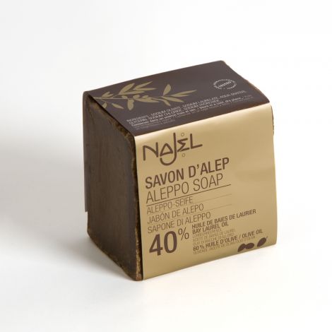 Savon d'Alep 40 % laurier - 185 g Savon d'Alep 40 % laurier - 185 g