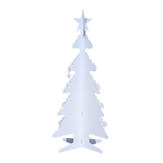 Paperpod - Sapin en carton Blanc