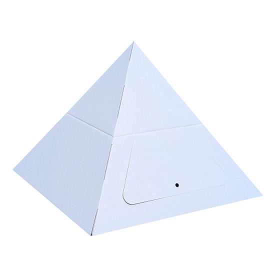 Pyramide en carton Blanc - Paperpod