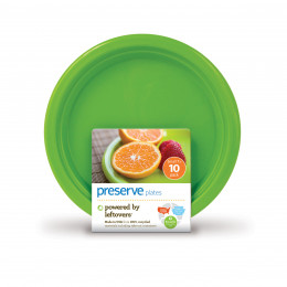 10 petites assiettes matériaux recyclés - 17 cm